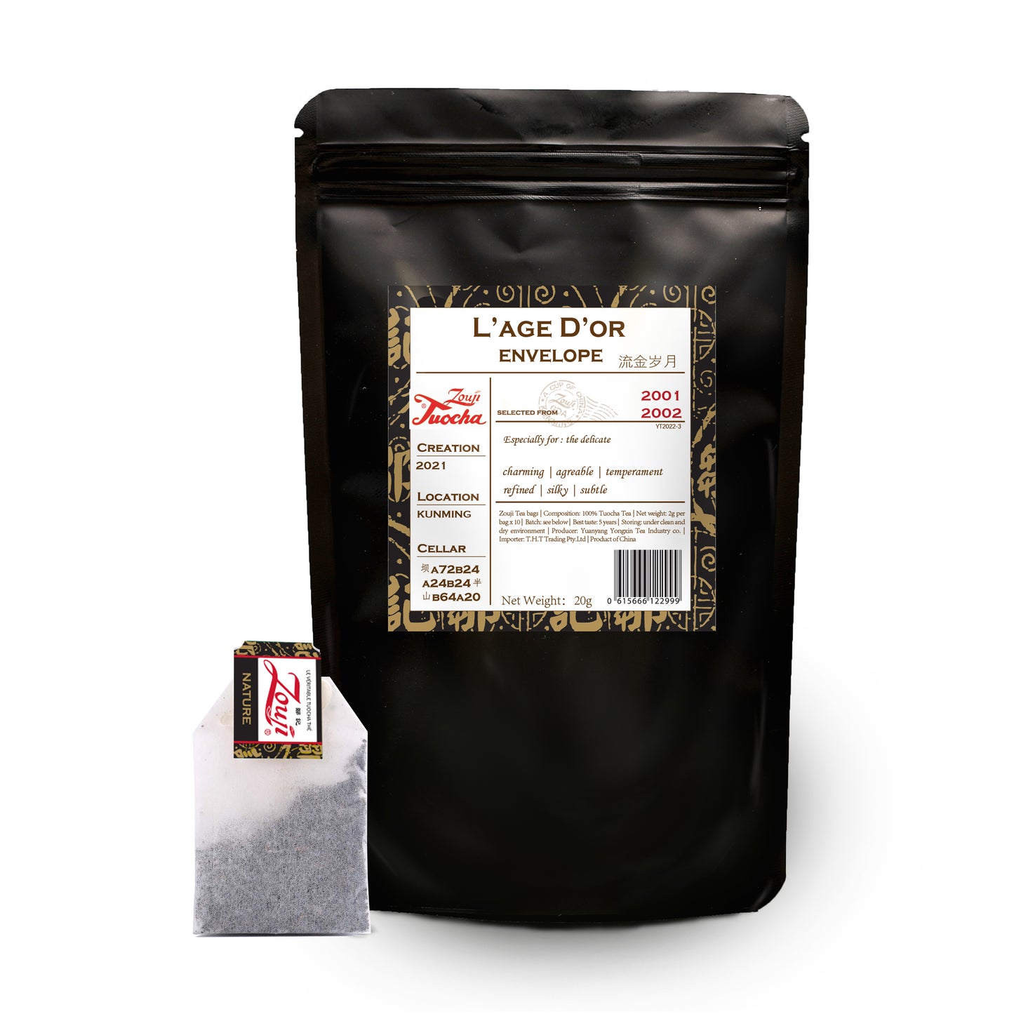 L'Age D'Or Tuocha Teabags | Yunnan Tuocha / Zouji