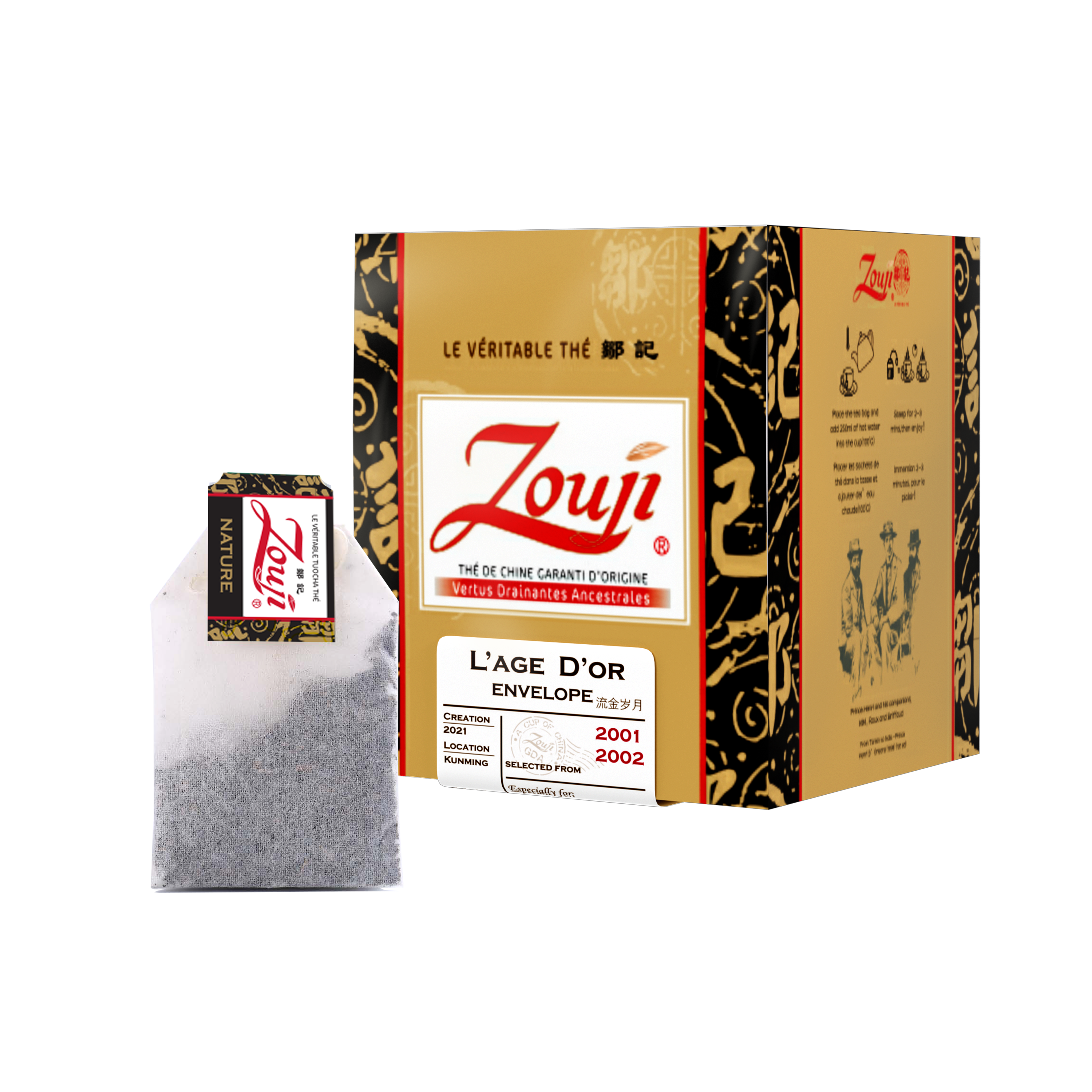 L'Age D'Or Tuocha Teabags | Yunnan Tuocha / Zouji